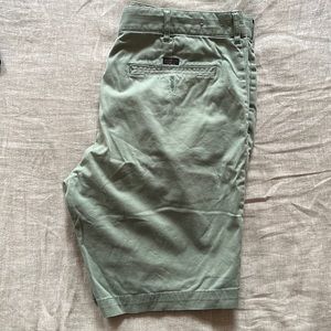 Faherty Brand Sage Green Shorts. 8-9 inch length. Barely worn